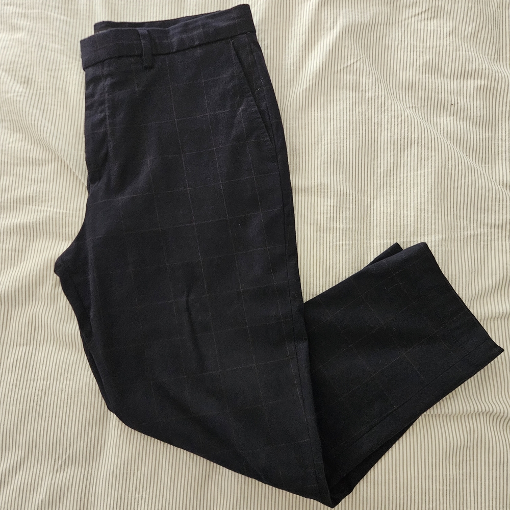 Banana Republic Men's Slim-Tapered Fit Pants - Dark Blue